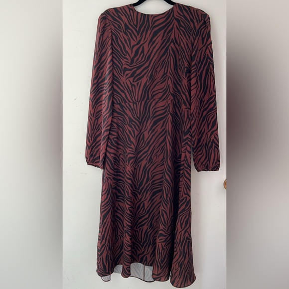 APRICOT Dresses & Skirts - NEW with tags Apricot tiger print chiffon dress with long sleeves